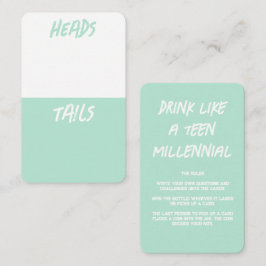 Maak je eigen Drink spel Kaarten Visitekaartje