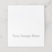 Horizontaal Dubbel afsprakenkaartje (Buitenkant ongevouwen)