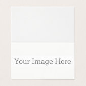 Gepersonaliseerd Horizontaal Tent vouw gevouwen visitekaartje (Buitenkant ongevouwen)