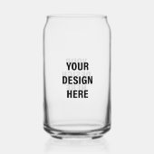 Maak je eigen dubbelzijdige print blikvorm glas (Voorkant)