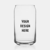Maak je eigen dubbelzijdige print blikvorm glas (Achterkant)
