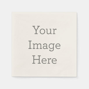 Maak je eigen ecru cocktail papieren servet