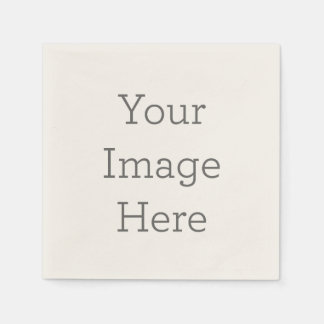 Maak je eigen ecru cocktail papieren servet