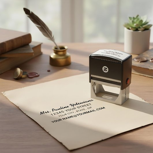 Maak je eigen Eenvoudig retouradres Zelfinktende Stempel