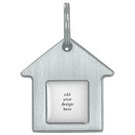 Maak Je Eigen Eenvoudige 1.125" l x 1.125" w Huis Huisdieren Naamplaatje