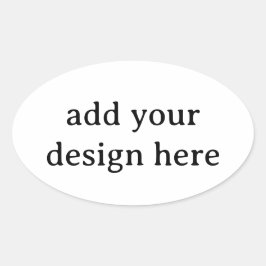 Maak je eigen eenvoudige 4,5 x 2,7 inch (vel van 4 ovale sticker
