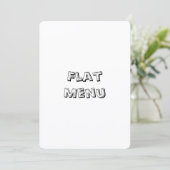 Maak je eigen eenvoudige 5" x 7" afgeronde platte  menu (Staand voorkant)