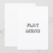 Maak je eigen eenvoudige 5" x 7" afgeronde platte  menu (Voorkant / Achterkant)