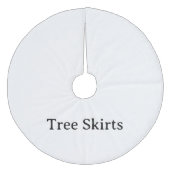 Maak je eigen eenvoudige aangepaste 112cm diameter fleece kerstboom rok (Voorkant)