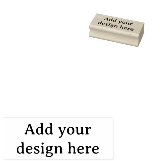 Maak Je Eigen Eenvoudige Aangepaste 1" x 2.5" Rubberstempel (Gestempeld)