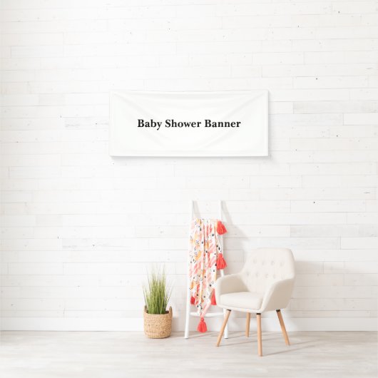 Maak Je Eigen Eenvoudige Aangepaste 2.5' x 6 Baby  Spandoek (Insitu)