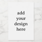 Maak Je Eigen Eenvoudige Aangepaste 2" x 3" Mini Wijn Etiket (Enkel label)