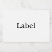 Maak je eigen eenvoudige aangepaste 3" x 2" mini likeurfles etiket (Enkel label)