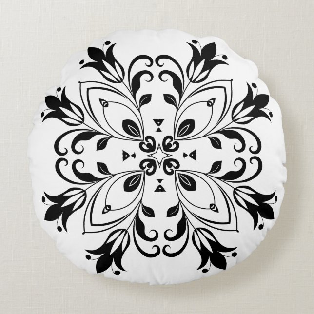 Maak Je Eigen Eenvoudige Aangepaste (40cm) Rond Kussen (Voorkant)