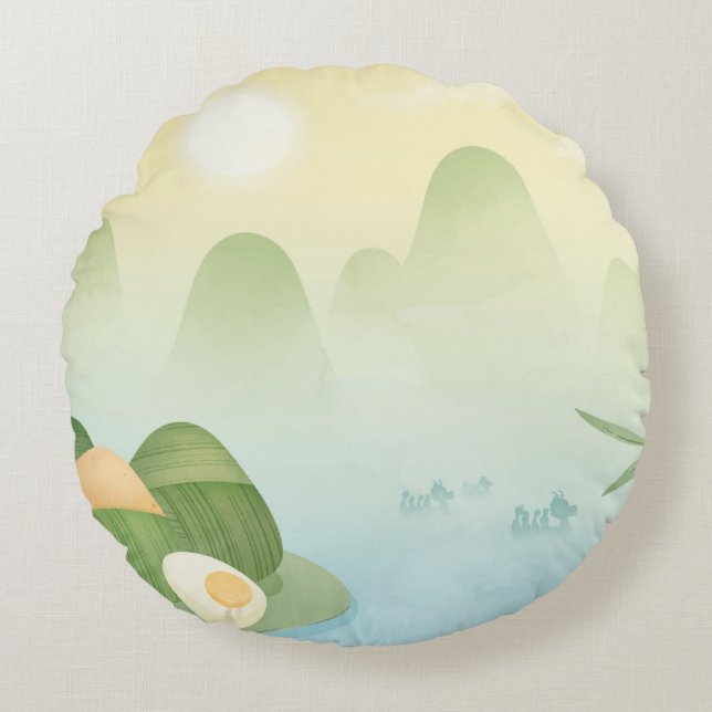 Maak Je Eigen Eenvoudige Aangepaste (40cm) Rond Kussen (Voorkant)