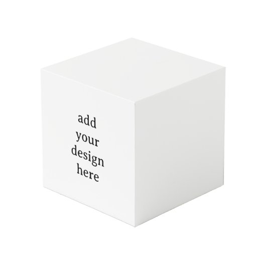 Maak Je Eigen Eenvoudige Aangepaste 4" Foto Kubus (Voorkant hoekig)