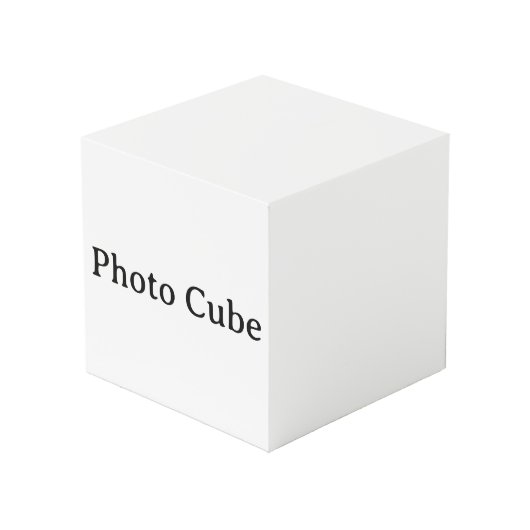 Maak Je Eigen Eenvoudige Aangepaste 4" Foto Kubus (Voorkant hoekig)