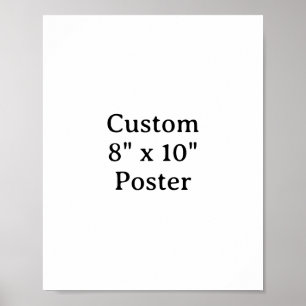 Maak je eigen eenvoudige aangepaste 8" x 10" poster