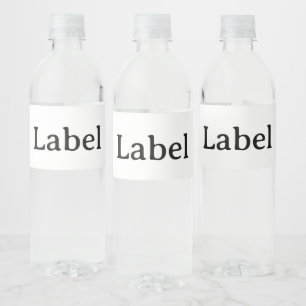 Maak je eigen eenvoudige aangepaste 8" x 2.125" waterfles etiket