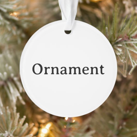 Maak Je Eigen Eenvoudige Aangepaste Acryl Cirkel Ornament (Boom)