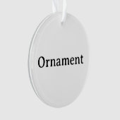 Maak Je Eigen Eenvoudige Aangepaste Acryl Cirkel Ornament (voorkant)