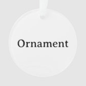 Maak Je Eigen Eenvoudige Aangepaste Acryl Cirkel Ornament (voorkant)