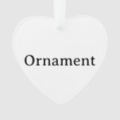 Maak Je Eigen Eenvoudige Aangepaste Acryl Hart Ornament (voorkant)