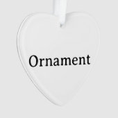 Maak Je Eigen Eenvoudige Aangepaste Acryl Hart Ornament (voorkant)