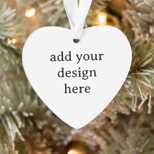 Maak Je Eigen Eenvoudige Aangepaste Acryl Hart Ornament (Boom)