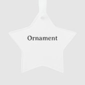 Maak Je Eigen Eenvoudige Aangepaste Acryl Ster Ornament (voorkant)