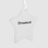 Maak Je Eigen Eenvoudige Aangepaste Acryl Ster Ornament (voorkant)