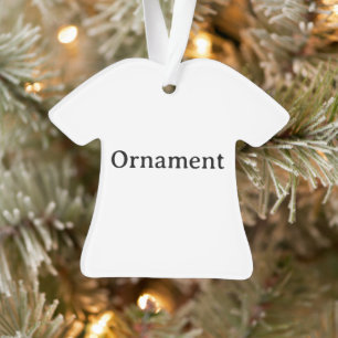 Maak Je Eigen Eenvoudige Aangepaste Acryl T-shirt  Ornament