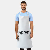 Maak Je Eigen Eenvoudige Aangepaste All-Over Print Schort (Gedragen)