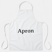 Maak Je Eigen Eenvoudige Aangepaste All-Over Print Schort (Voorkant)