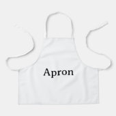 Maak Je Eigen Eenvoudige Aangepaste All-Over Print Schort (Voorkant)