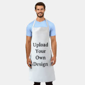 Maak Je Eigen Eenvoudige Aangepaste All-Over Print Schort (Gedragen)