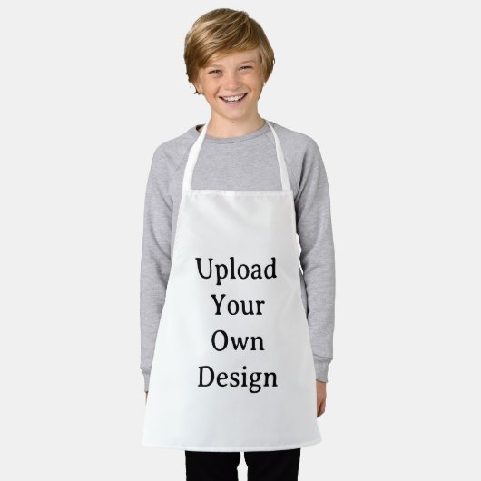 Maak Je Eigen Eenvoudige Aangepaste All-Over Print Schort (Gedragen)