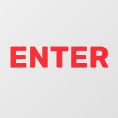 Maak Je Eigen Eenvoudige Aangepaste Binnenkomst Ra Raamsticker (Vel)