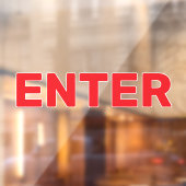 Maak Je Eigen Eenvoudige Aangepaste Binnenkomst Ra Raamsticker (Vel 2)