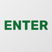 Maak Je Eigen Eenvoudige Aangepaste Binnenkomst Ra Raamsticker (Vel)