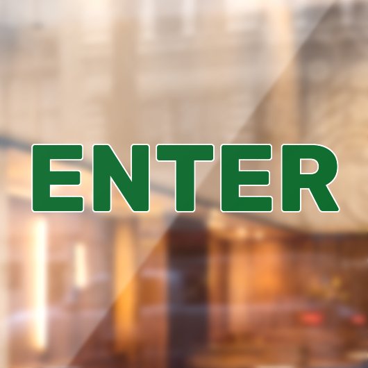 Maak Je Eigen Eenvoudige Aangepaste Binnenkomst Ra Raamsticker (Vel 2)