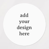 Maak Je Eigen Eenvoudige Aangepaste Cirkel Waterdi Labels (Design 1)