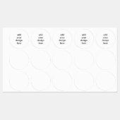 Maak Je Eigen Eenvoudige Aangepaste Cirkel Waterdi Labels (Vel)
