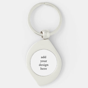 Maak Je Eigen Eenvoudige Aangepaste Draai 2"x1.4"  Sleutelhanger