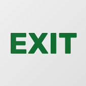 Maak Je Eigen Eenvoudige Aangepaste Exit Ruitstick Raamsticker (Vel)