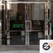 Maak Je Eigen Eenvoudige Aangepaste Exit Ruitstick Raamsticker (Kantoordeur)