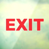 Maak Je Eigen Eenvoudige Aangepaste Exit Ruitstick Raamsticker (Vel 3)