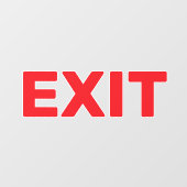 Maak Je Eigen Eenvoudige Aangepaste Exit Ruitstick Raamsticker (Vel)