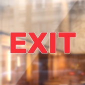 Maak Je Eigen Eenvoudige Aangepaste Exit Ruitstick Raamsticker (Vel 2)