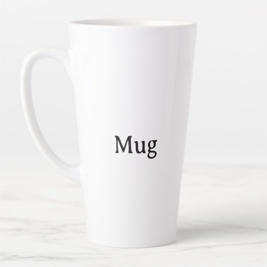 Maak Je Eigen Eenvoudige Aangepaste Grote 17oz Lat Latte Mok (Links)
